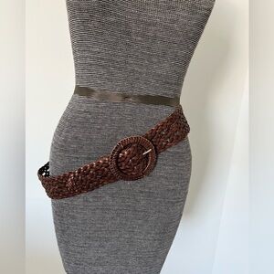 🤎 Genuine Leather Woven Belt 🤎-XS/S-40"